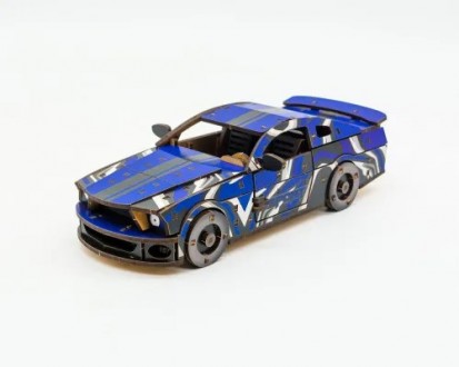 Деревянный 3D конструктор гоночный автомобиль Muscle Car Puz-00642 синий
Если вы. . фото 5