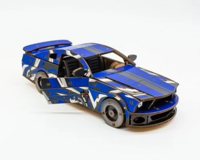 Деревянный 3D конструктор гоночный автомобиль Muscle Car Puz-00642 синий
Если вы. . фото 6