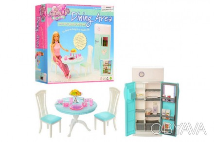 Мебель для кукол столовая с холодильником 2812 Gloria 
 
Gloria - шикарный набор. . фото 1