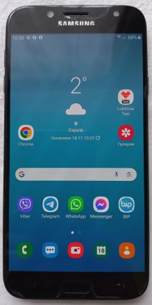 Самсунг Samsung Galaxy J7 2017 Duos. Б/в. Металевий корпус. Захисне скло пошкодж. . фото 2