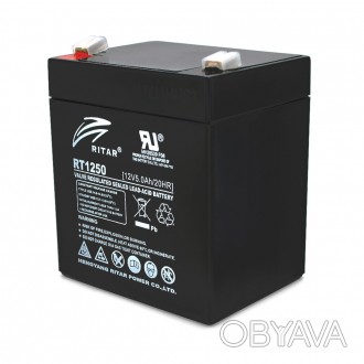 Аккумуляторная батарея AGM RITAR RT1250B - надёжный электрический компаньон для . . фото 1