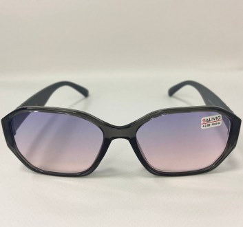 Женские корректирующие очки многоугольные тонированные
	диоптрии: +0.5 +0.75 +1.. . фото 4