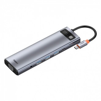 Подключайте больше устройств
USB-хаб Baseus Metal Gleam поможет вам расширить во. . фото 4