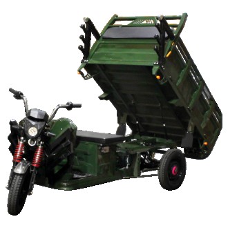 Электрический грузовой Трицикл ZEUS TRIGO (зеленый) – доступное, комфортное и пр. . фото 8
