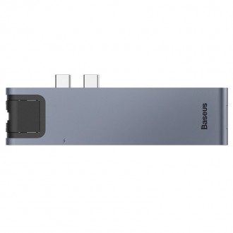 Baseus Thunderbolt C Pro Seven-in-one - це компактний USB-хаб з широким набором . . фото 2