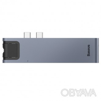 Baseus Thunderbolt C Pro Seven-in-one — это компактный USB-хаб с широким набором. . фото 1