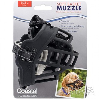 Силиконовый намордник для собак Coastal Soft Basket Muzzle – это отличное решени. . фото 1