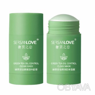 Маска для лица SERSANLOVE Green Tea Oil Control Clean Mask с экстрактом зеленого