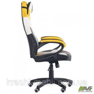 Крісло VR Racer Dexter Jolt чорний/жовтий. . фото 4