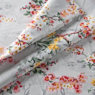 Декоративная ткань ветка с цветами на сером фоне 180см Турция.
Ширина ткани 180 . . фото 2