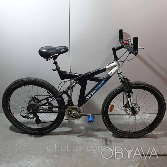 Двопідвісний Гірський велосипед — це їзда на велосипеді бездоріжжям і пересічено. . фото 1