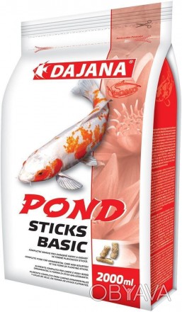 Комплексний плавучий корм для рибок Dajana Pond Sticks Basic у вигляді паличок -. . фото 1