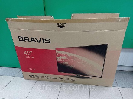 Bravis LED-40D1200B — витончений РК-телевізор із якісною широкоформатною матрице. . фото 2