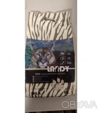 LANDY - Тофу - натуральный наполнитель для кошачьего туалета с молочным ароматом. . фото 1