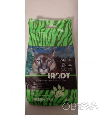 LANDY - Тофу - натуральный наполнитель для кошачьего туалета с ароматом зелёного. . фото 1
