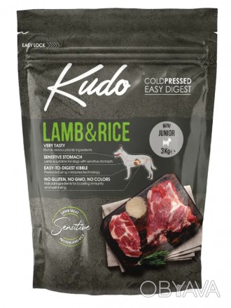 KUDO LAMB & RICE MINI JUNIOR- Тщательно отобранные ингредиенты обеспечат правиль. . фото 1