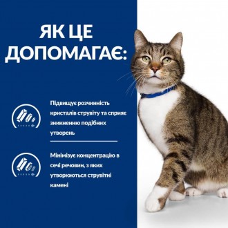  Переваги та характеристики Сухий корм для котів Hill’s Prescription Diet s/d, з. . фото 6