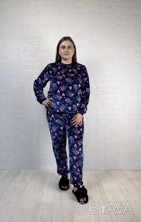 Пижама костюм домашний женский махровый кофта со штанами р.40-58
Женская махрова. . фото 1