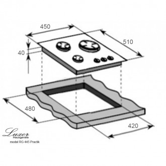 Встраиваемая газовая варочная поверхность на три конфорки шириной 45 см.
Цельная. . фото 9