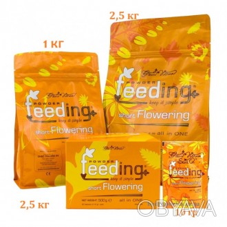 
Мінеральне сухе добривоPowder Feeding Short Flowering спеціально для сортів рос. . фото 1