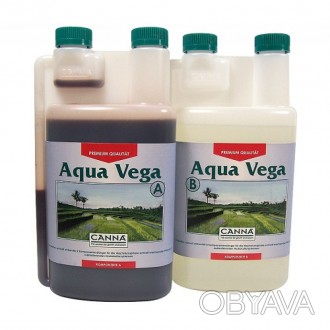 	CANNA Aqua Vega AB - комплексное удобрение для выращивания растений, содержащее. . фото 1