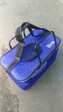 М'яка рибальська сумка, виготовлена з міцного матеріалу EVA з водонепроникн. . фото 2