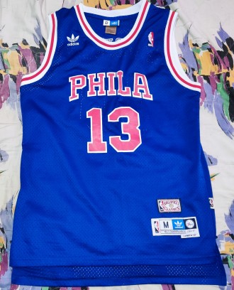 Баскетбольная майка Adidas NBA Philadelphia 76yers, Chamberlain, размер-М, длина. . фото 4