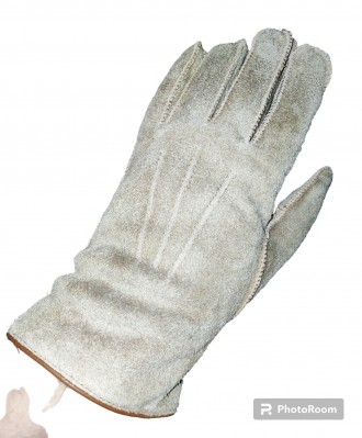 Замшевые, кожаные перчатки СA на меху, размер-L, на небольшую руку, ширина-10.5с. . фото 3
