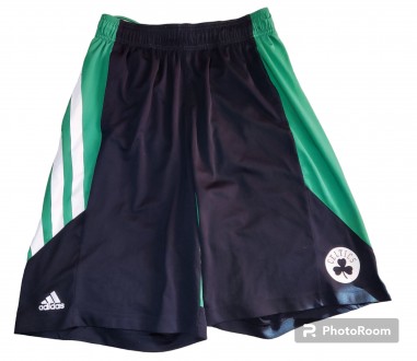 Баскетбольные шорты Adidas NBA Boston Celtics, размер M/L, длина-58см, пояс 36-4. . фото 3