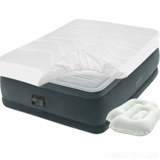 
Надувне двоспальне ліжко Intex 64418 Comfort Airbed With Built-In Electric Pump. . фото 2