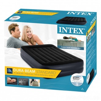 
Високе двоспальне надувне ліжко Intex 64124 Популярна модель надувного ліжка се. . фото 7