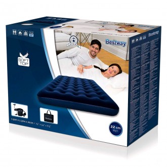 
Напівтороспальний надувний матрац серії Flocked Air Bed виготовлений за техноло. . фото 8