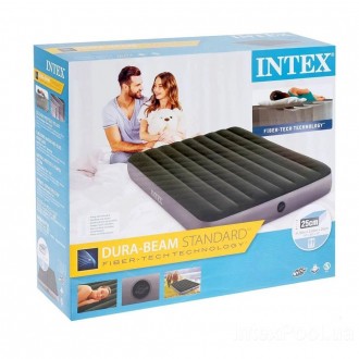 
﻿ Двоспальний надувний матрац Intex 64109 (152 x 203 x 25 см) Prestige Downy Ai. . фото 5