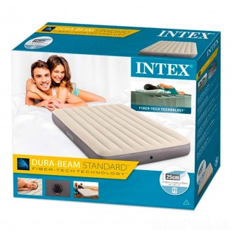 
Надувний матрац Intex 64103 - це чудовий якісний, комфортний і міцний матрац, с. . фото 5