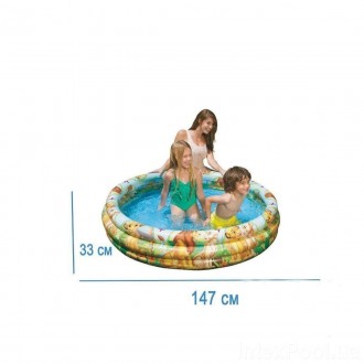 
Яскравий дитячий надувний басейн Intex 58420 в оформленні стилізований діснеївс. . фото 3