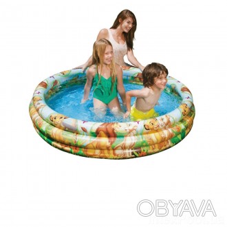 
Яскравий дитячий надувний басейн Intex 58420 в оформленні стилізований діснеївс. . фото 1