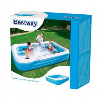 
У надувному басейні Bestway 54009 можуть купатися як діти від чотирьох років, т. . фото 6