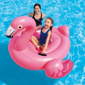 
Надувний плотик Фламінго Intex 57558 (Flamingo Ride-On) подарує масу позитивних. . фото 4