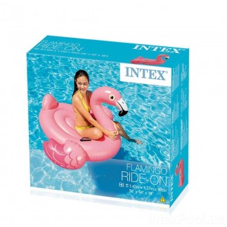 
Надувний плотик Фламінго Intex 57558 (Flamingo Ride-On) подарує масу позитивних. . фото 6