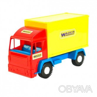 Вантажівка (контейнеровоз) "Mini truck". Відкривається кузов, крутяться колеса. . . фото 1