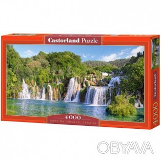 Пазлы "Водопад Крка, Хорватия" 4000 деталей. Развивают логическое мышление, мелк. . фото 1