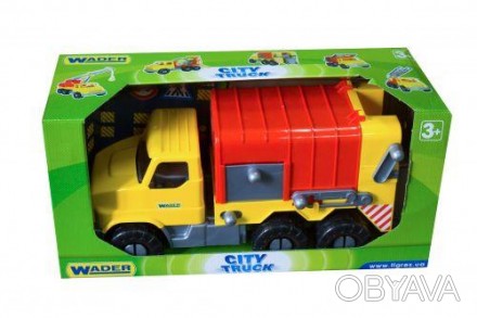 Сміттєвоз "City Truck". Сміттєвоз має багато рухомих елементів, наприклад, систе. . фото 1