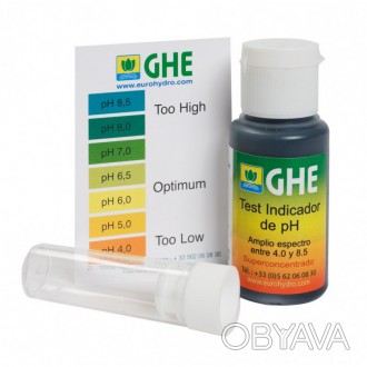 pH test kit от бренда GHE - жидкий измеритель уровня рН.	Он легок в обращении, д. . фото 1