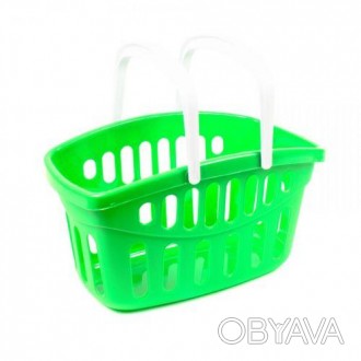 Яркая пластиковая корзинка с ручками, идеально подходит для игры в супермаркет.
. . фото 1