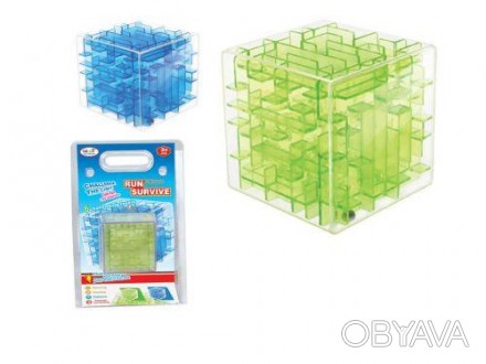 3D головоломка "Лабиринт" в форме куба. Головоломка состоит из 6 уровней (на каж. . фото 1