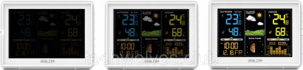 Метеостанція Baldr BD-907 БІЛА
Бездротова метеостанція
з кольоровим дисплеєм і с. . фото 9