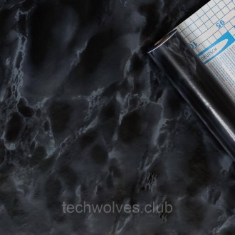 Самоклеюча плівка чорний мармур 0,45х10м (36000)
Плівка на самоклейці ідеально п. . фото 2