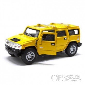 Внедорожник KINSMART "Hummer H2". Металлический, инерционный, открываются двери,. . фото 1