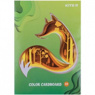 В комплекте: 10 листов разноцветного одностороннего картона. Предназначен для ра. . фото 4