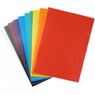 В комплекте: 10 листов разноцветного одностороннего картона. Предназначен для ра. . фото 5